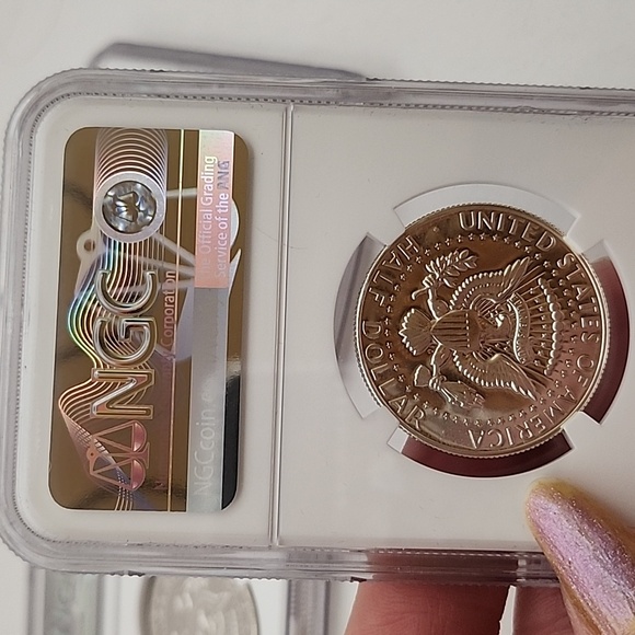 Kennedy Half Dollar SMS 3pc Set 1965-1967 Ms67 NGC - Picture 8 of 8